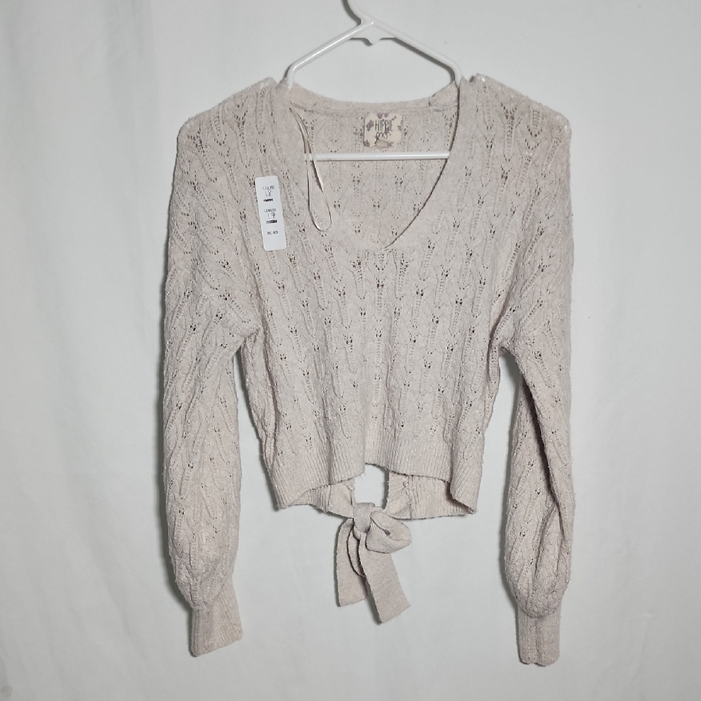 Hippie Rose Cream Knit Sweater